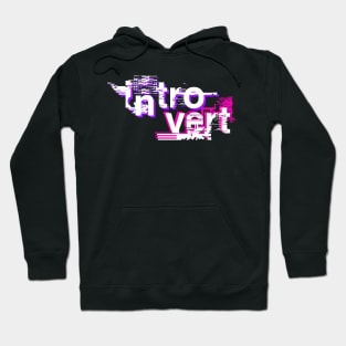 Introvert Text Only Letters in Colors Unique Design for Women and Men Hoodie